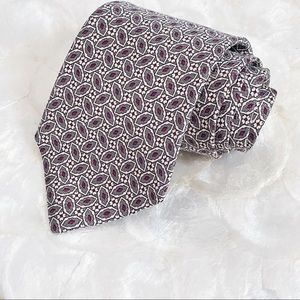 Countess Marra Brown Red Men’s Silk Tie Classic